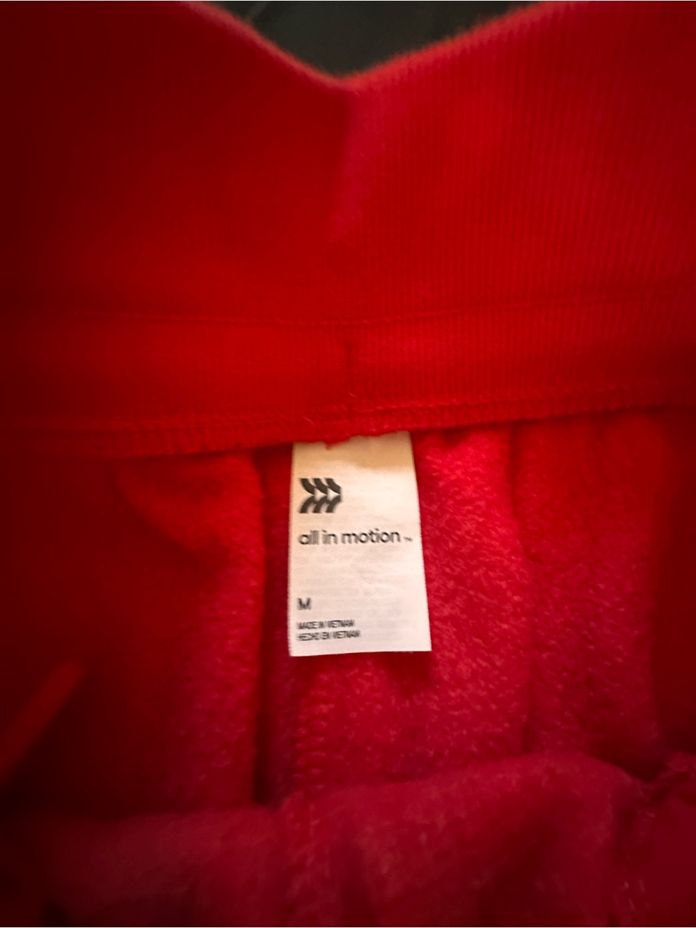 all in motion Bright Red women’s Fleece Joggers - Picture 3 of 3